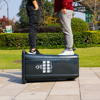 庄太太 【240L蓝色可回收物】上海干湿分类分离加厚塑料环卫垃圾桶上挂车垃圾桶市政塑料垃圾桶