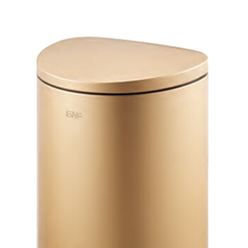 南 SJ5-D01 半圆形脚踏桶  香槟金 防指纹 5升容量 果皮桶  商用酒店宾馆客房不锈钢垃圾桶