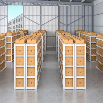 海客艺佳 50*30*69货架仓储仓库多功能展示架多层储物架中型200KG/层承重四层黑色白色