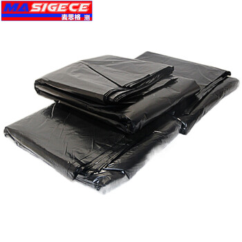 麦思格测(MASIGECE)MAX-SL302 加厚大号一次性平装垃圾袋 商用环卫分类 80*90CM 黑色 50个/包【环保分类】