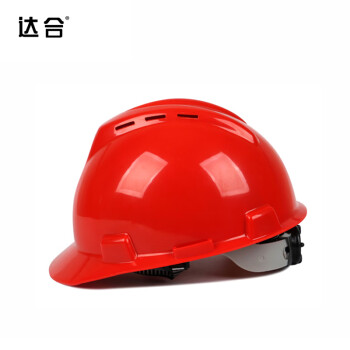 达合 005V3 V3型ABS安全帽 新国标 建筑工程电力施工 抗冲击带透气孔 可印制LOGO 红色
