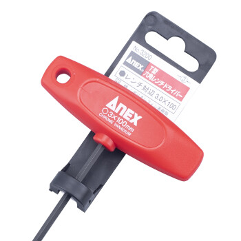安力士牌（ANEX）进口T柄公制内六角扳手NO.3200 T型平头扳手 3.0x100mm