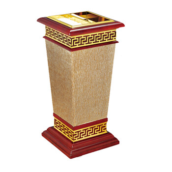 南 GPX-182E 南方宝钻烟灰桶 红木色 商场垃圾筒酒店落地烟灰桶立式果皮桶 商用垃圾桶