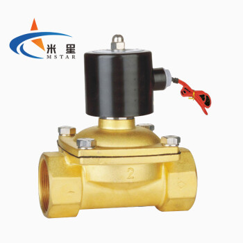 米星 黄铜电磁阀水阀汽车淋水阀气动电磁控制阀 DC24V 2W-160-15