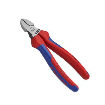 凯尼派克（KNIPEX）70 02 160 通用型斜口钳 抛光 双色手柄 160mm 切割类工具 钢