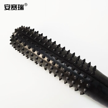 安赛瑞 防暴橡胶棍巡逻棍狼牙橡胶棒狼牙棍橡胶直棒安保执勤巡逻防身棍防暴防身橡胶棍12683