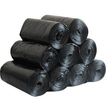 纽仕达 黑色塑料垃圾袋大号物业小区商用特大酒店办公90*110垃圾袋3卷装（30只）