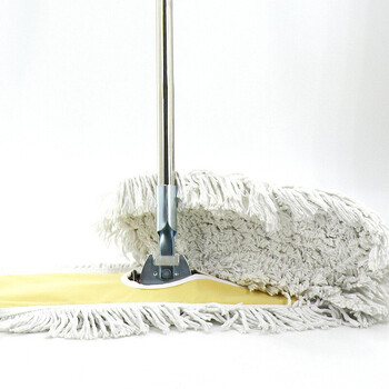 冰禹 尘推平板拖把排拖 黄白色90cm单个替换布(不含铁架) 办公室家政工厂车间商场保洁吸水去污可拆卸(1个装)BY-636