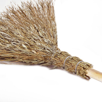 兰诗（LAUTEE）SB-0322 物业环卫小号竹柄竹扫把 小号竹柄扫把-5个装