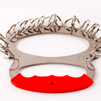 优必利 钥匙盘 带护套28位加厚舒适手提金属钥匙板标签分类管理钥匙扣 洒店宾馆房东大钥匙串