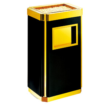 南 GPX-13A 金霸王 南方座地烟灰桶 镜金 商场不锈钢垃圾筒酒店落地烟灰桶立式果皮桶商用垃圾桶