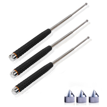 飞尔（FLYER）甩棍 伸缩防身棍 甩鞭三节棍 安保防身棍 保安棍【21寸常规普通银色版】