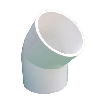 卓炫 PVC45度弯头管件45°弯头Φ50（20个装）