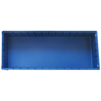 兰诗（LAUTEE）6023 分隔式多功能零件盒 仓库塑料分格箱 螺丝盒五金配件收纳箱 蓝色600*235*90