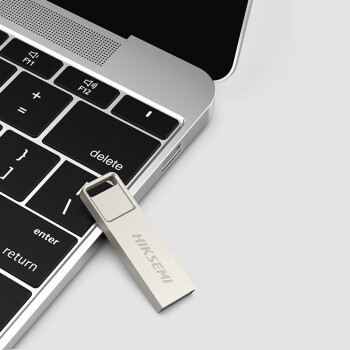 海康威视（HIKVISION）4GB USB2.0 招标金属U盘X301刀锋银色 一体封装防尘防水 电脑车载投标优盘系统盘