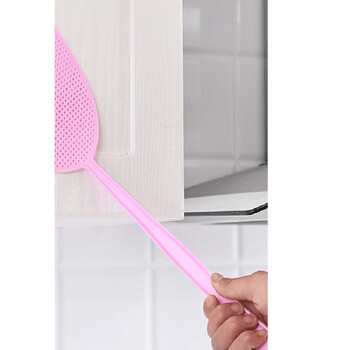 云筑  苍蝇拍 灭蚊拍 耐用网面加长柄 颜色随机 一个价格  不零售20把起售