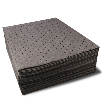 者也（ZYE）灰色吸附棉万能棉 工业吸油棉溢油漏油吸油垫 吸液棉吸油毡吸油垫40*50cm*2mm100片/箱