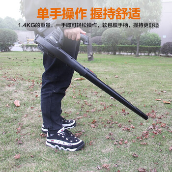 奥晟机械（AOSHENG）H18CF01锂电吹风机 清灰除尘 园林手持式吹树叶吹尘机 配2Ah电池【黑色】