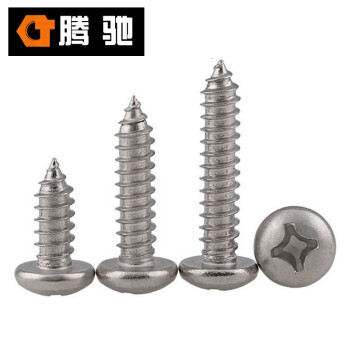 腾驰 CT 304 十字盘头自攻钉 GB845 不锈钢自攻螺丝 M2.9系列 ST2.9*25（1400支/盒）
