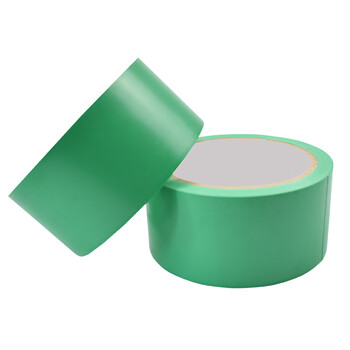 伏兴 FX590 安全警示胶带警戒线胶带地面划线胶带 斑马线胶带地标警示贴标识胶带 绿色 48mm*18米 5卷装