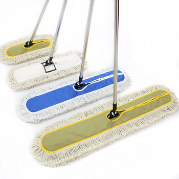 庄太太【替换布头110cm军绿绑带】平板大号棉线拖把工厂酒店尘推排拖