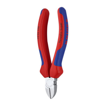 凯尼派克（KNIPEX）70 05 140 通用型斜口钳 镀铬 双色手柄 140mm 切割类工具 钢