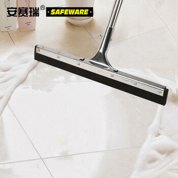 安赛瑞 不锈钢刮水器 商用推水地刮 商场办公物业地板玻璃擦窗器瓷砖实木地板刮擦地拖把45cm 24391