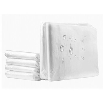 科力邦（Kelibang） 白色垃圾袋 透明塑料装 50*60cm厚2.5丝100只装 酒店客房宾馆平口一次性垃圾袋 KB3700