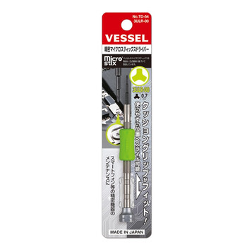 VESSEL威威日本进口精密Y型螺丝刀 异形螺丝批 起子改锥 TD-54 Y型 3ULR-00（0.7x100mm）