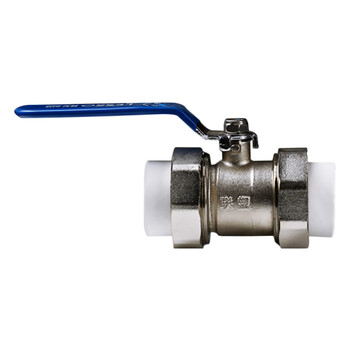 联塑 LESSO 双活接球阀(承口连接)Ⅱ型(PP-R 配件)灰色 dn25