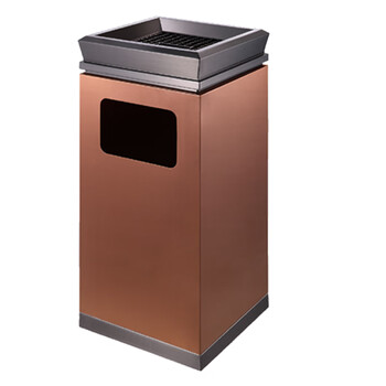 南 GPX-7L 南方座地烟灰桶 玫瑰金 办公楼立式座地烟灰桶户外垃圾箱大厅大堂电梯口烟灰桶