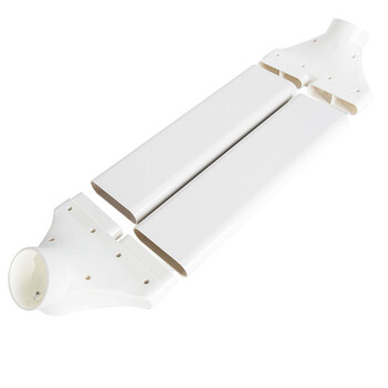 冰禹 BY-5090 新风管道过梁器 扁管免打孔过梁器 横梁通风过梁器 pvc扁管1m