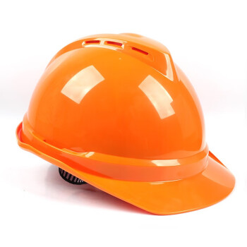MSA/梅思安 10167224 豪华型ABS安全帽带透气孔  橙色 1顶