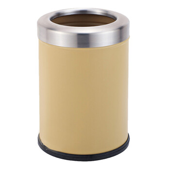 南 GPX-205D 房间垃圾桶  杏色 不锈钢垃圾桶 客厅卫生间 商用垃圾桶 酒店客房桶
