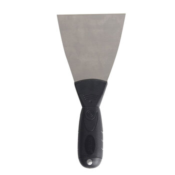 兰诗（LAUTEE）DF-1001 碳加厚塑料柄木柄油灰刀铲刀清洁腻子刀 黑柄3寸碳钢12把/盒