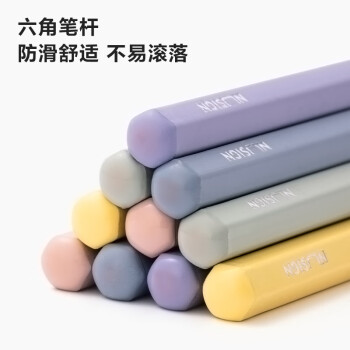 得力（deli）10支HB纽赛盒装彩色笔杆铅笔-HB学生儿童绘画涂色画笔画具画材美术套装【六一儿童礼物】