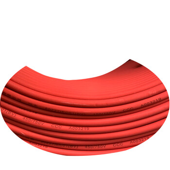 远东电缆 ZC-BV4平方阻燃C级铜芯单股单芯硬线 100米 红色