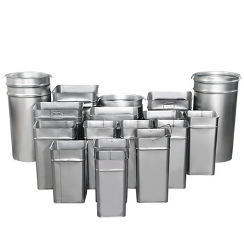 庄太太【镀锌半圆25*27*58cm】户外垃圾桶内胆内桶定制 垃圾箱内胆 不锈钢内胆镀锌板内桶定做