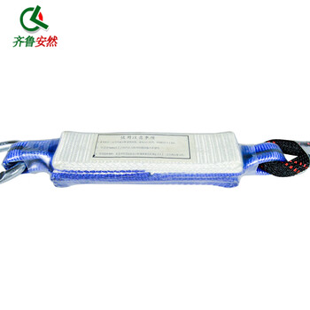 齐鲁安然 高空安装安全绳 带缓冲包  绳索户外施工保险带 电工保护带 安全带配件 普通款双大钩 缓冲绳