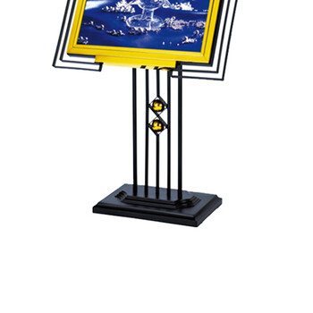 南 P-9A 黑金钢斜面指示牌 镜金 酒店指示牌迎宾牌宣传导向展示牌