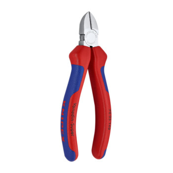 凯尼派克（KNIPEX）70 05 140 通用型斜口钳 镀铬 双色手柄 140mm 切割类工具 钢