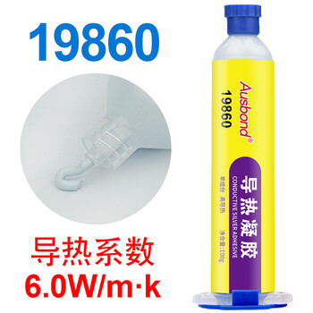 奥斯邦（Ausbond）19860导热凝胶手机芯片CPU内存大功率LED灯电源导热胶泥电子电器机械设备散热导热胶100g