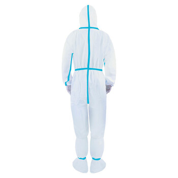 贸正 MaoZheng 特大号一次性防护服隔离衣工作服防护衣隔离衣服 独立装  连体式 无鞋套【185cm】