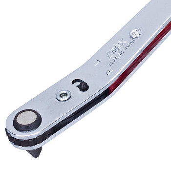 安力士牌（ANEX）进口螺丝刀 No.428 上曲棘轮螺丝刀 棘爪超短批头 一字起子 十字螺丝批 改锥 5件套