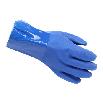 东亚/博尔格 501耐油浸塑手套 耐酸碱耐磨防滑 重工业防护PVC橡胶手套 定做 均码 5副