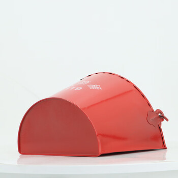 斯铂格 消防桶 加厚黄沙桶防汛桶灭火桶铁桶 消防救援扑火工具 加油站用消防器材 半桶