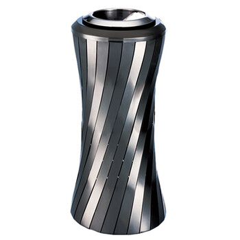南 GPX-209E 南方小蛮腰座地烟灰桶 黑金 办公楼立式创意座地烟灰桶户外垃圾箱大厅大堂电梯口烟灰桶