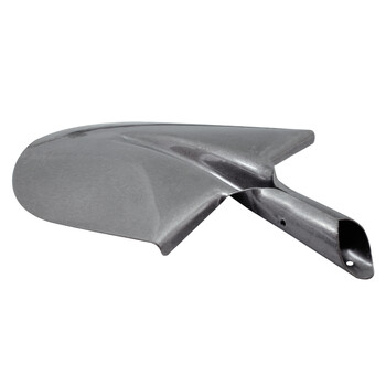 兰诗（LAUTEE）210386 铁锨头 工业建筑施工钢锹配件 农用园林工具铁铲头 尖楸头 2号（中）