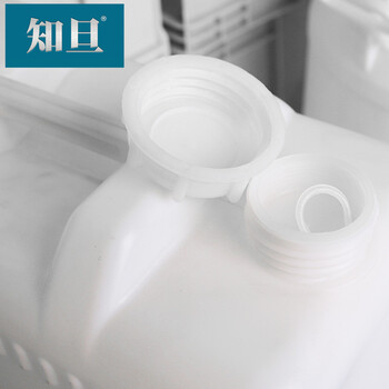 知旦 工业堆码桶 25L扁桶手提式化工桶酒桶 610803 白色扁桶