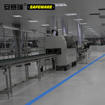 安赛瑞 重载型划线胶带5S管理耐压耐磨安全标线工厂车间标记胶布蓝5cm*30m15003